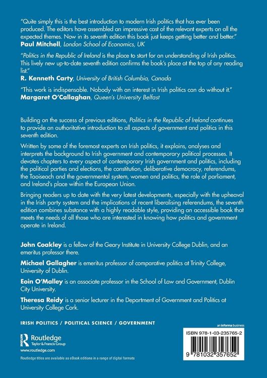 Produktbild: Politics in the Republic of Ireland
