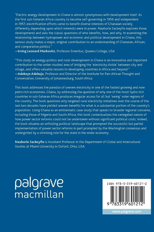 Produktbild: Energy Politics and Rural Development in Sub-Saharan Africa