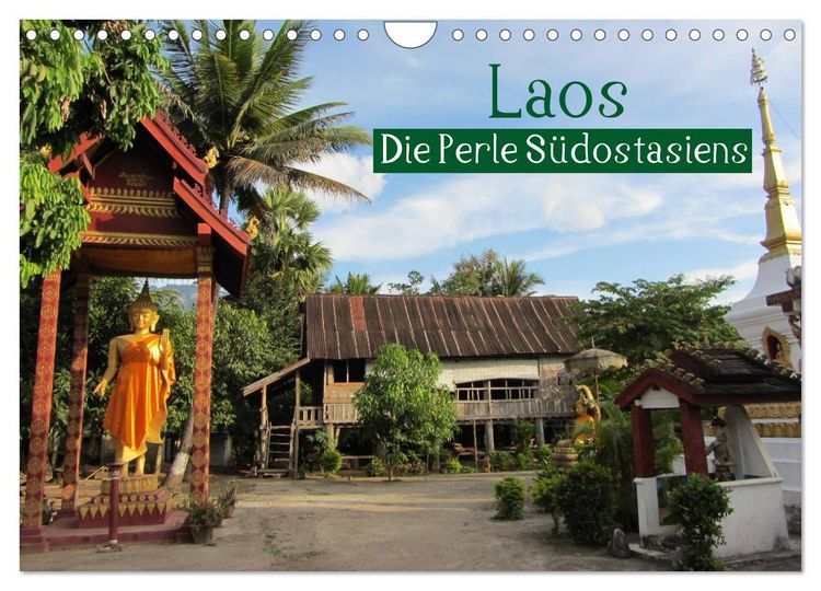 Produktbild: Laos - Die Perle S&uuml;dostasiens (Wandkalender 2026 DIN A4 quer), CALVENDO Monatskalender