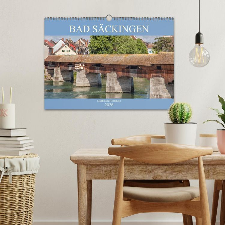 Produktbild: Bad S&auml;ckingen - St&auml;dtle am Hochrhein (Wandkalender 2026 DIN A3 quer), CALVENDO Monatskalender