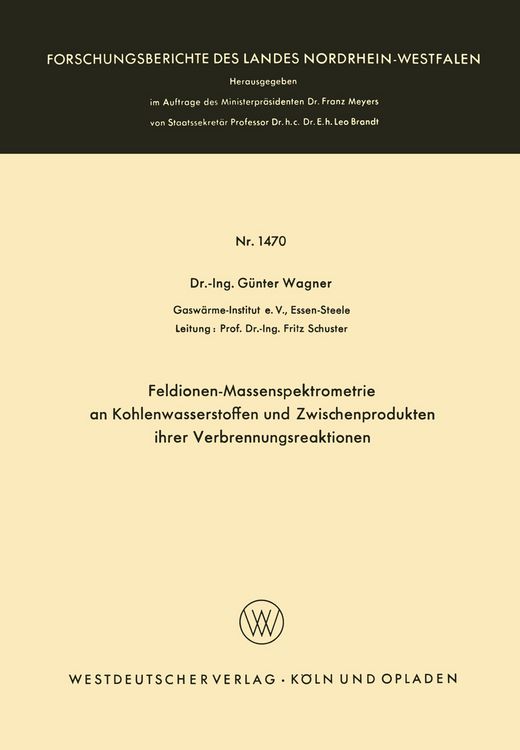 Produktbild: Feldionen-Massenspektrometrie an Kohlenwasserstoffen und Zwischenprodukten ihrer Verbrennungsreaktionen