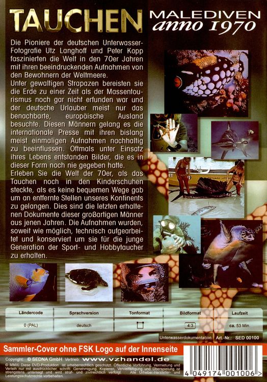 Tauchen auf den Malediven - Anno 1970