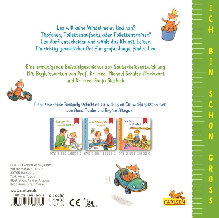 Produktbild: Ich bin schon gro&szlig;: Tsch&uuml;ss, Windel! Hallo, Klo!