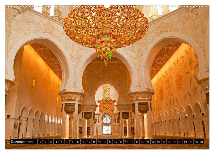 Produktbild: Emirat Abu Dhabi (hochwertiger Premium Wandkalender 2026 DIN A2 quer), Kunstdruck in Hochglanz