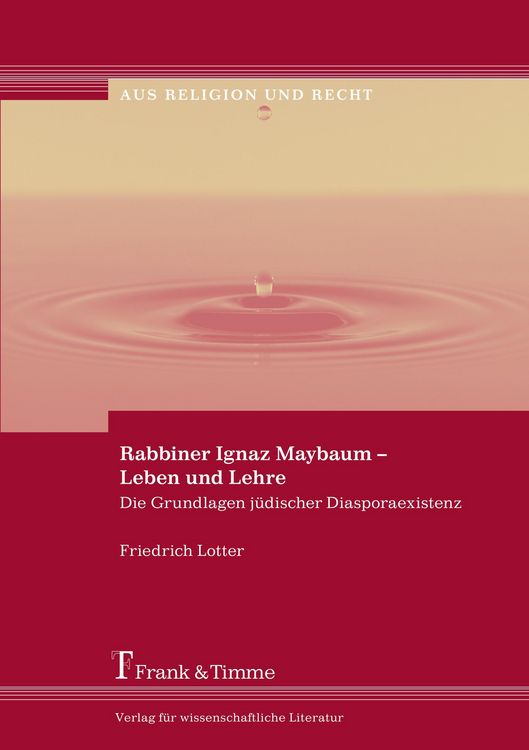 Produktbild: Rabbiner Ignaz Maybaum - Leben und Lehre