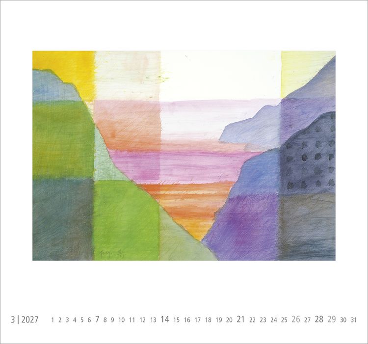 Produktbild: Postkartenkalender 2027: Neue Horizonte