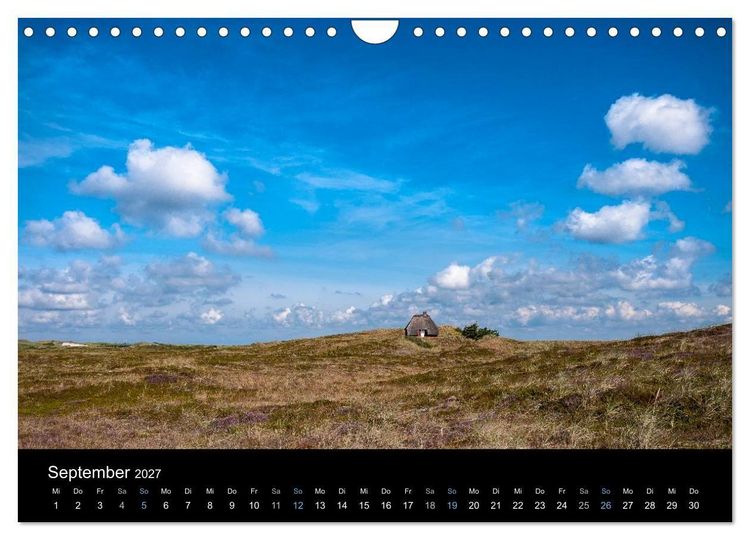 Produktbild: Wolken &uuml;ber D&auml;nemark (Wandkalender 2027 DIN A4 quer), CALVENDO Monatskalender
