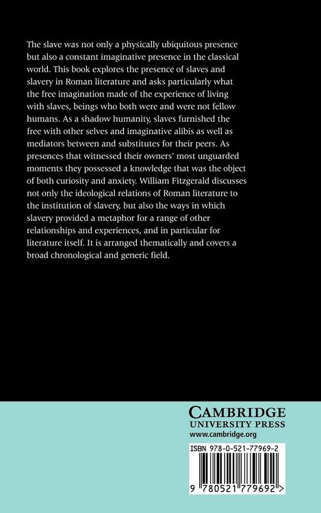 Produktbild: Slavery and the Roman Literary Imagination