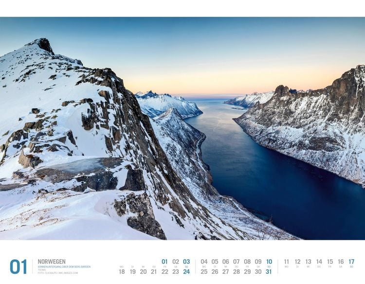 Produktbild: Norwegen Kalender 2027 | Unterwegs zwischen Fjordland und Nordkap
