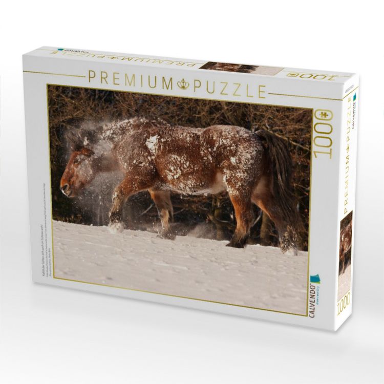 Produktbild: CALVENDO Puzzle Kaltbl&uuml;ter f&uuml;hlen sich auch im Schnee wohl | 1000 Teile Lege-Gr&ouml;&szlig;e 64x48cm Foto-Puzzle f&uuml;r gl&uuml;ckliche Stunden