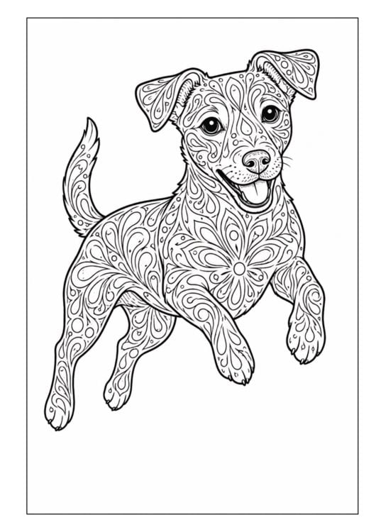 Produktbild: Mandala Malbuch Hunde f&uuml;r Kinder ab 8 Jahren mit 50 sch&ouml;nen Ausmalbildern