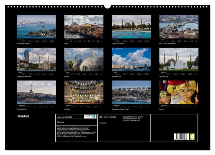 Produktbild: Istanbul (Wandkalender 2026 DIN A2 quer), CALVENDO Monatskalender