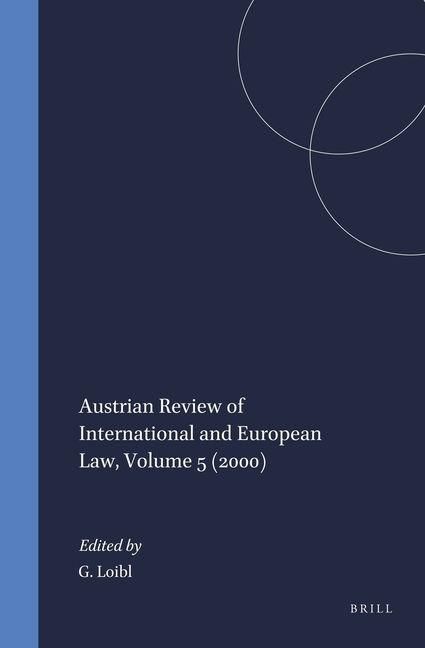 Produktbild: Austrian Review of International and European Law 2000