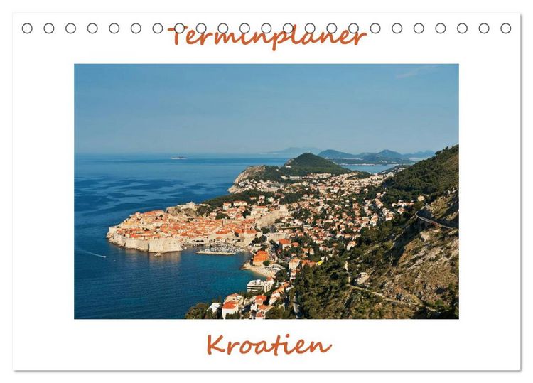 Produktbild: Kroatien, Terminplaner (Tischkalender 2026 DIN A5 quer), CALVENDO Monatskalender