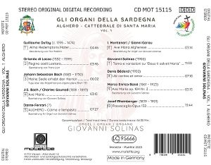 Produktbild: Gli Organi della Sardegna - Alghero,Cattedrale Sa