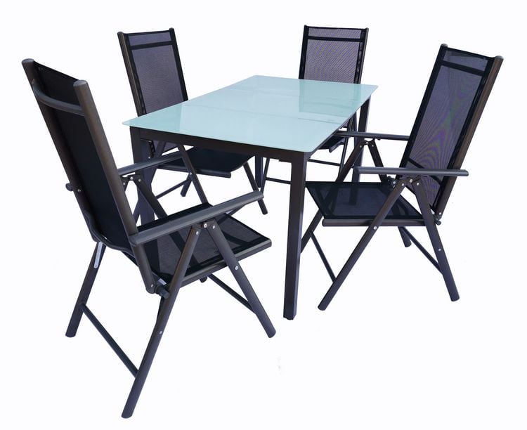 Produktbild: 5 tlg. Gartenset Sitzgruppe Tisch Stühle 140 MA