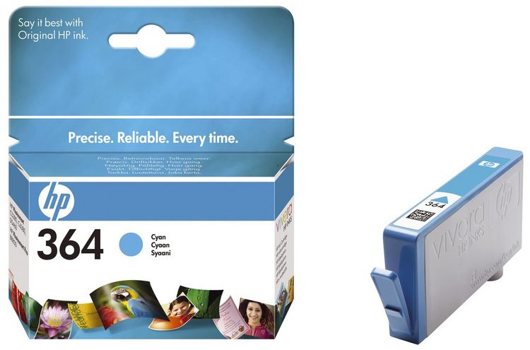 Produktbild: HP 364 Druckerpatrone Original Cyan CB318EE Tinte
