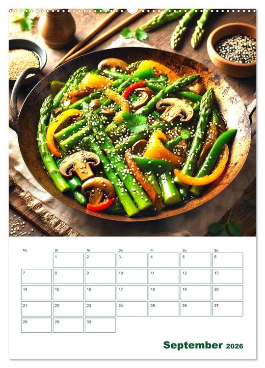 Produktbild: Spargelgl&uuml;ck &ndash; von der Ernte bis zum Genuss (hochwertiger Premium Wandkalender 2026 DIN A2 hoch), Kunstdruck in Hochglanz