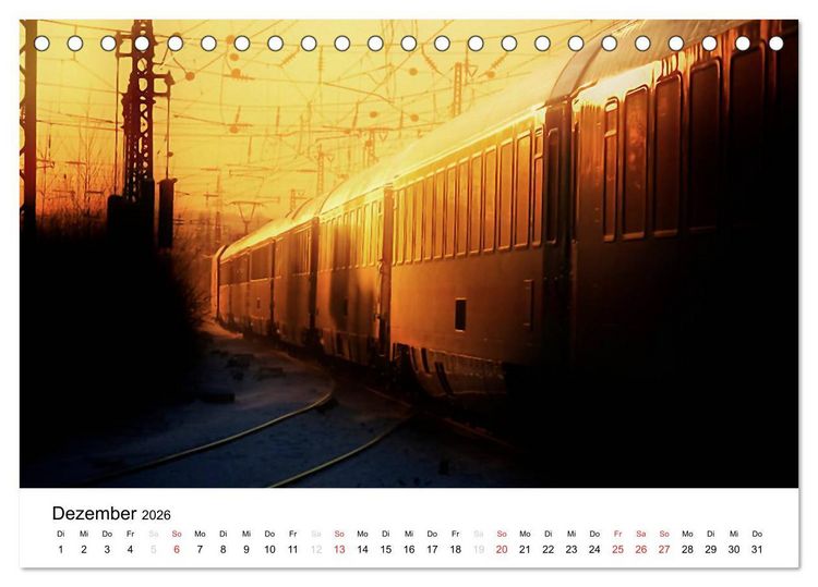 Produktbild: Auf eisernen Wegen - Faszination Bahn (Tischkalender 2026 DIN A5 quer), CALVENDO Monatskalender