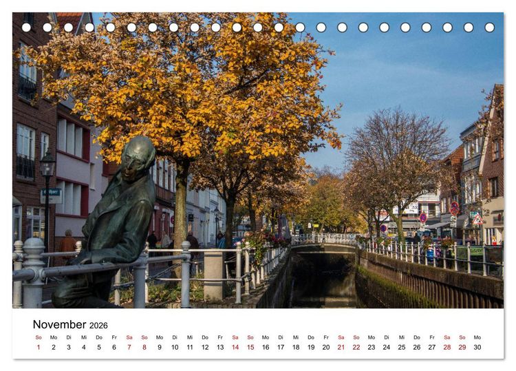 Produktbild: Buxtehude - Eine Perle in Niedersachsen (Tischkalender 2026 DIN A5 quer), CALVENDO Monatskalender