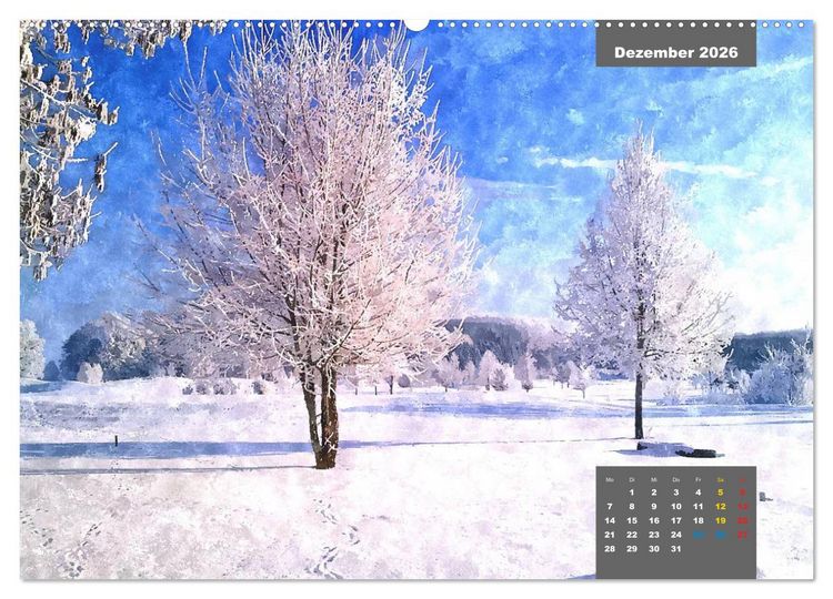 Produktbild: Heimatliches Bayern in Aquarell (hochwertiger Premium Wandkalender 2026 DIN A2 quer), Kunstdruck in Hochglanz