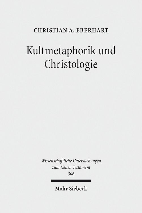 Produktbild: Kultmetaphorik und Christologie