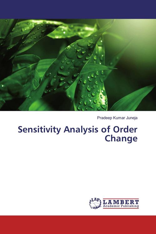 Produktbild: Sensitivity Analysis of Order Change