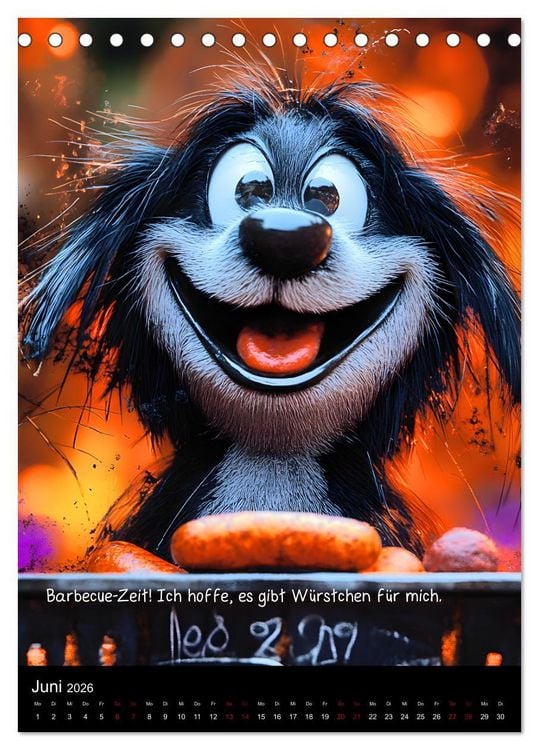 Produktbild: Good morning dog (Tischkalender 2026 DIN A5 hoch), CALVENDO Monatskalender