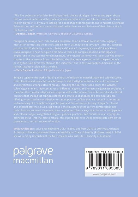Produktbild: Belief and Practice in Imperial Japan and Colonial Korea