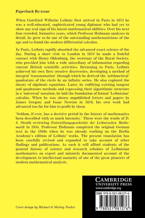 Produktbild: Leibniz in Paris 1672-1676