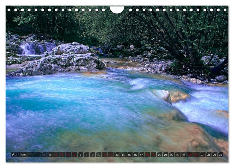 Produktbild: Slowenien - Soca Tal (Wandkalender 2026 DIN A4 quer), CALVENDO Monatskalender
