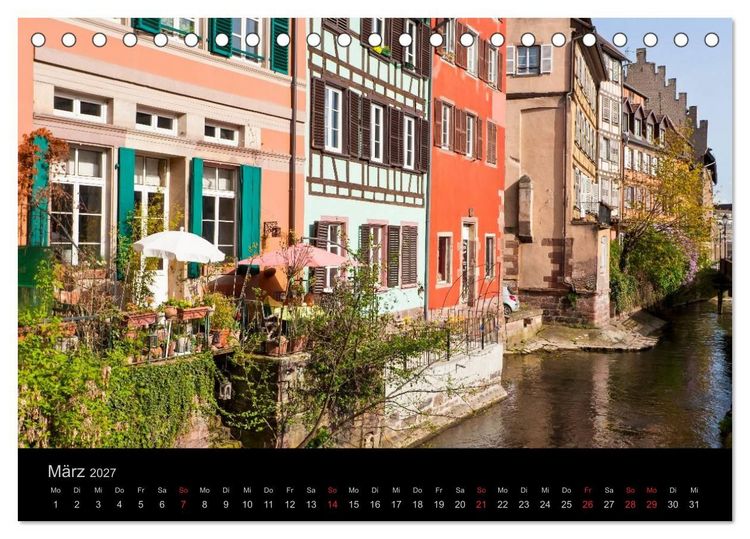 Produktbild: E L S A S S Impressionen (Tischkalender 2027 DIN A5 quer), CALVENDO Monatskalender