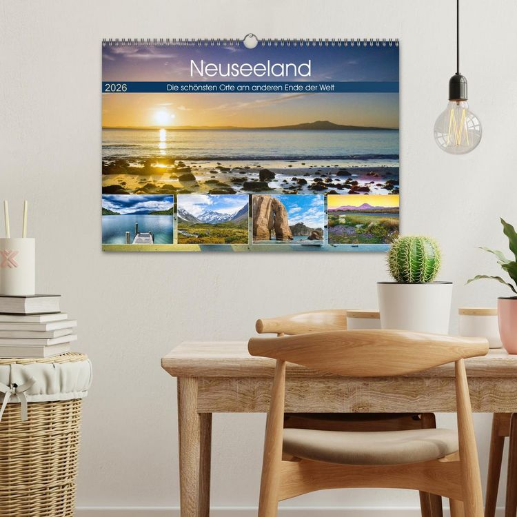 Produktbild: Neuseeland - Die sch&ouml;nsten Orte am anderen Ende der Welt (Wandkalender 2026 DIN A3 quer), CALVENDO Monatskalender