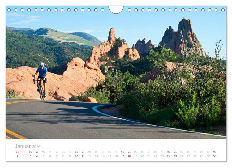 Produktbild: Colorado - H&ouml;henrausch mit dem Rennrad (Wandkalender 2026 DIN A4 quer), CALVENDO Monatskalender