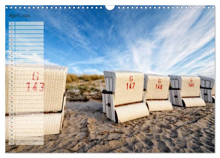 Produktbild: Lichtspiele auf der Halbinsel Dar&szlig; (Wandkalender 2026 DIN A3 quer), CALVENDO Monatskalender
