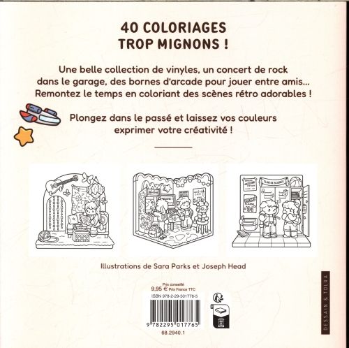 Produktbild: Cosy r&eacute;tro : coloriages vintage trop mignons !