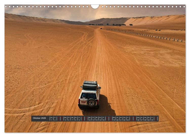 Produktbild: OMAN Offroad Travel Log (Wandkalender 2026 DIN A3 quer), CALVENDO Monatskalender