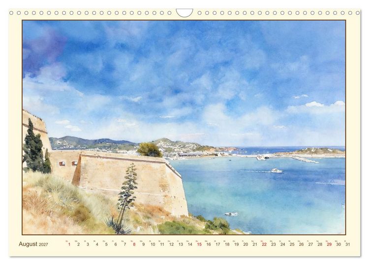 Produktbild: Mediterraner Zauber auf Ibiza (Wandkalender 2027 DIN A3 quer), CALVENDO Monatskalender