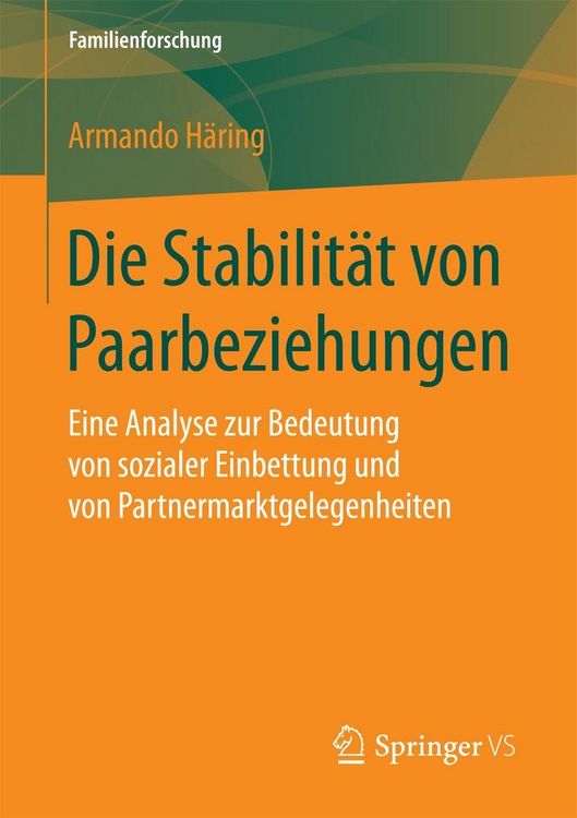 Produktbild: Die Stabilit&auml;t von Paarbeziehungen