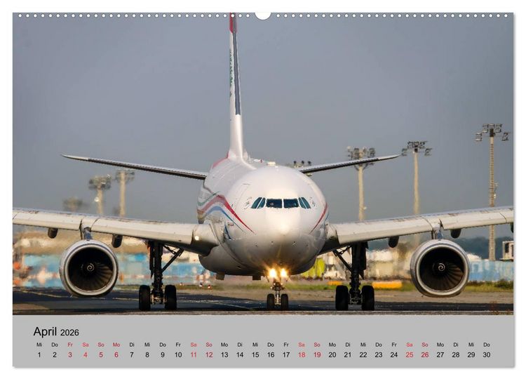 Produktbild: Welt der Flugzeuge - Faszination Luftfahrt 2026 (hochwertiger Premium Wandkalender 2026 DIN A2 quer), Kunstdruck in Hochglanz