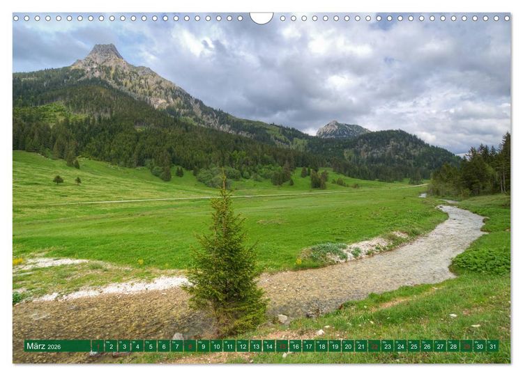 Produktbild: Tannheim und das Tal (Wandkalender 2026 DIN A3 quer), CALVENDO Monatskalender