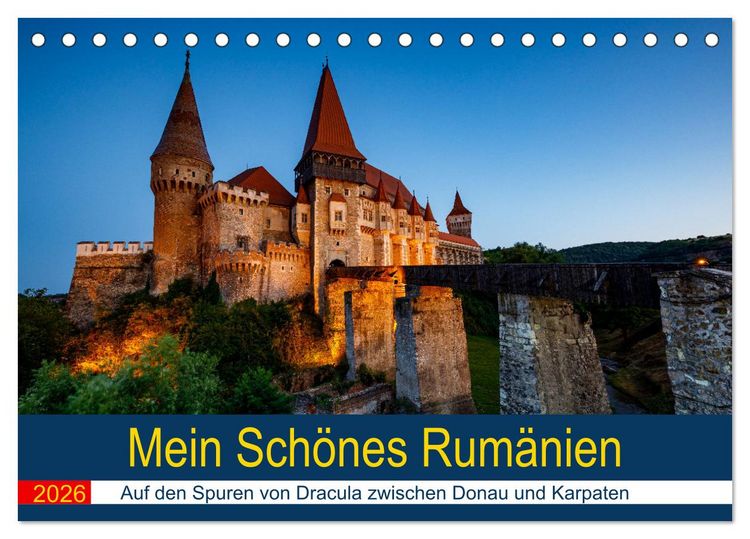Produktbild: Mein Sch&ouml;nes Rum&auml;nien (Tischkalender 2026 DIN A5 quer), CALVENDO Monatskalender