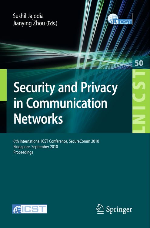 Produktbild: Security and Privacy in Communication Networks