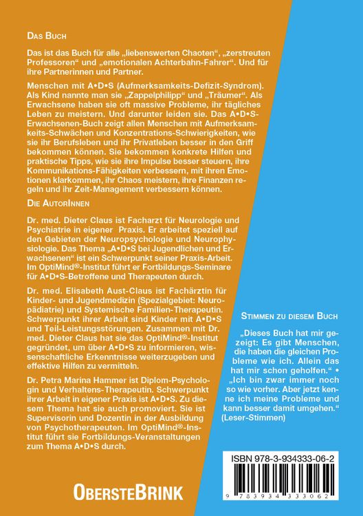 Produktbild: ADS - Das Erwachsenenbuch
