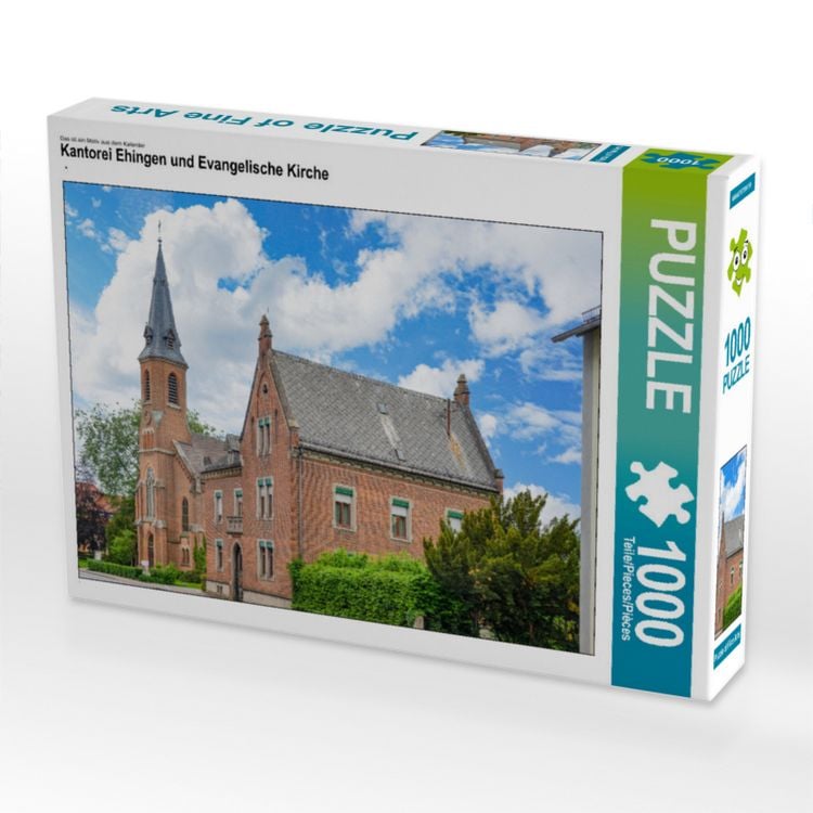 Produktbild: CALVENDO Puzzle Kantorei Ehingen und Evangelische Kirche | 1000 Teile Lege-Gr&ouml;&szlig;e 64x48cm Foto-Puzzle f&uuml;r gl&uuml;ckliche Stunden