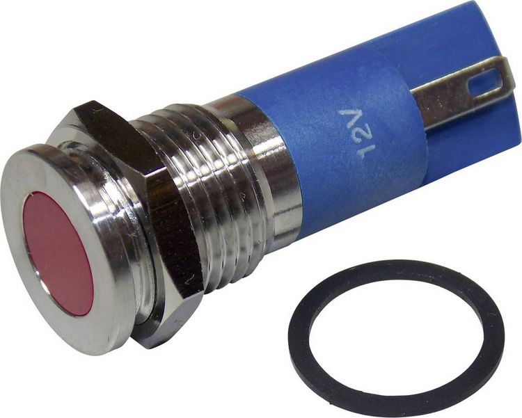 Produktbild: TRU COMPONENTS 1605981 LED-Signalleuchte Rot 12V DC/AC 60 mcd
