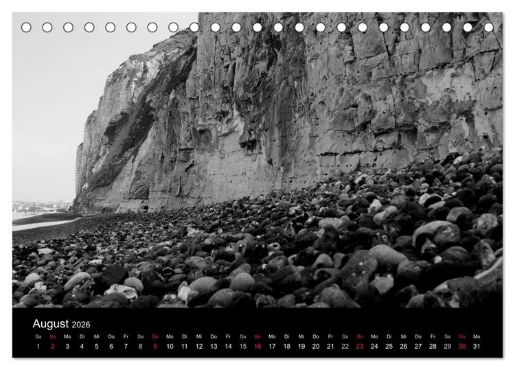 Produktbild: BLACK 'N WHITE (Tischkalender 2026 DIN A5 quer), CALVENDO Monatskalender