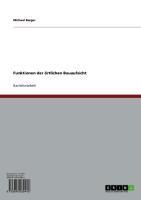 Produktbild: Funktionen der &ouml;rtlichen Bauaufsicht