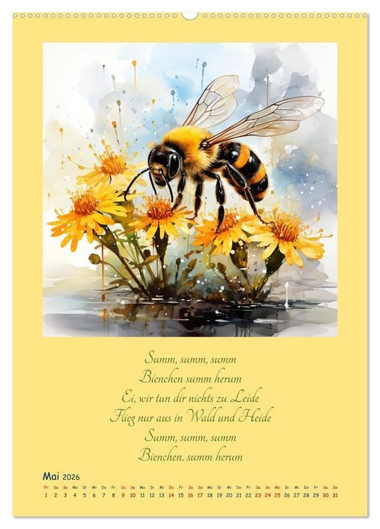 Produktbild: Alle meine Entchen (hochwertiger Premium Wandkalender 2026 DIN A2 hoch), Kunstdruck in Hochglanz