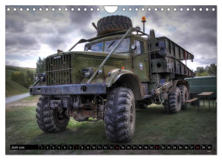 Produktbild: alte K&auml;mpfer- Milit&auml;rfahrzeuge des Ostblocks (Wandkalender 2026 DIN A4 quer), CALVENDO Monatskalender